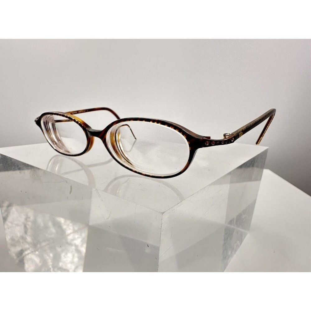 Valentino Brown Tortoise Oval Frame Eyeglasses Made Italy 5291 04L (47-16-125)-M